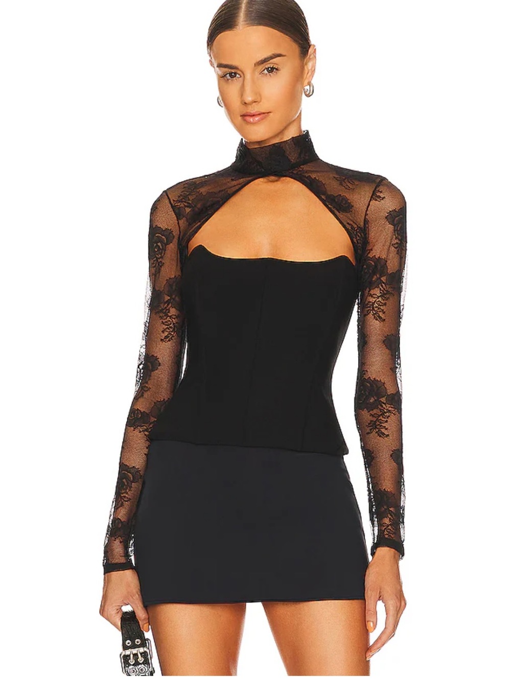 Fleur du Mal BOUQUET LACE Bolero Top